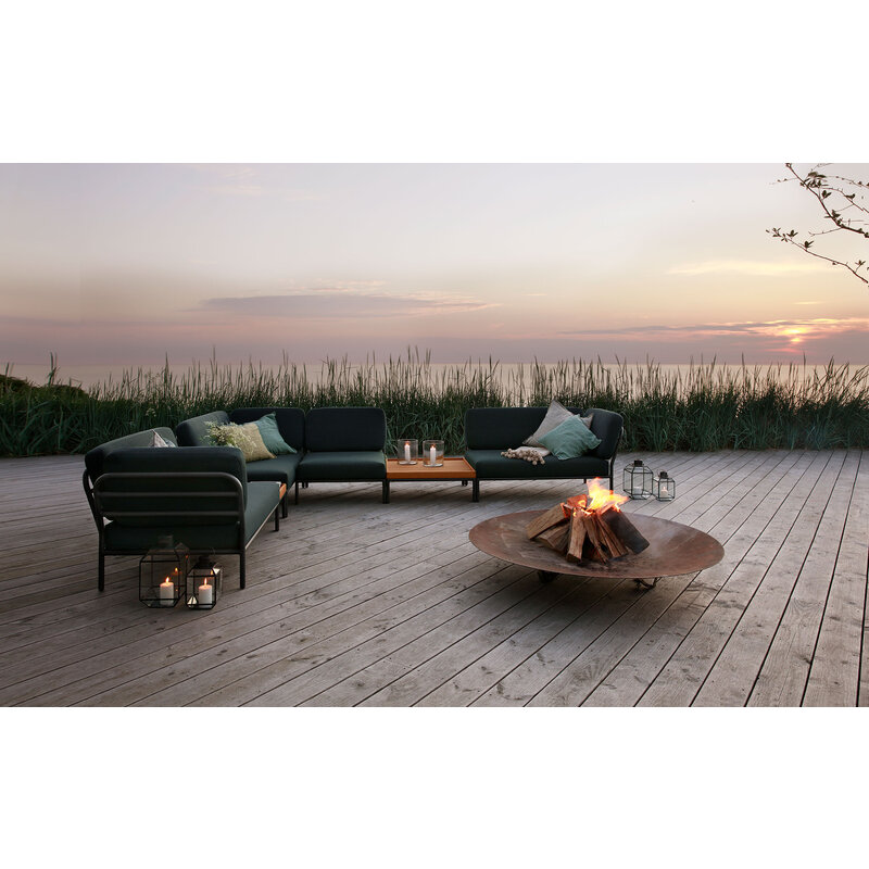 Houe-collectie LEVEL loungebank links Alphine Green