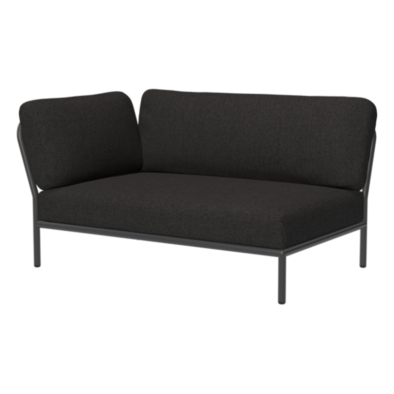 Houe-collectie LEVEL lounge sofa left corner Sooty grey