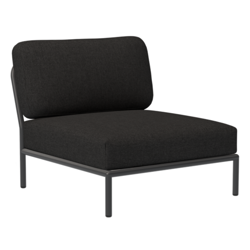 Houe-collectie LEVEL lounge stoel donkergrijs