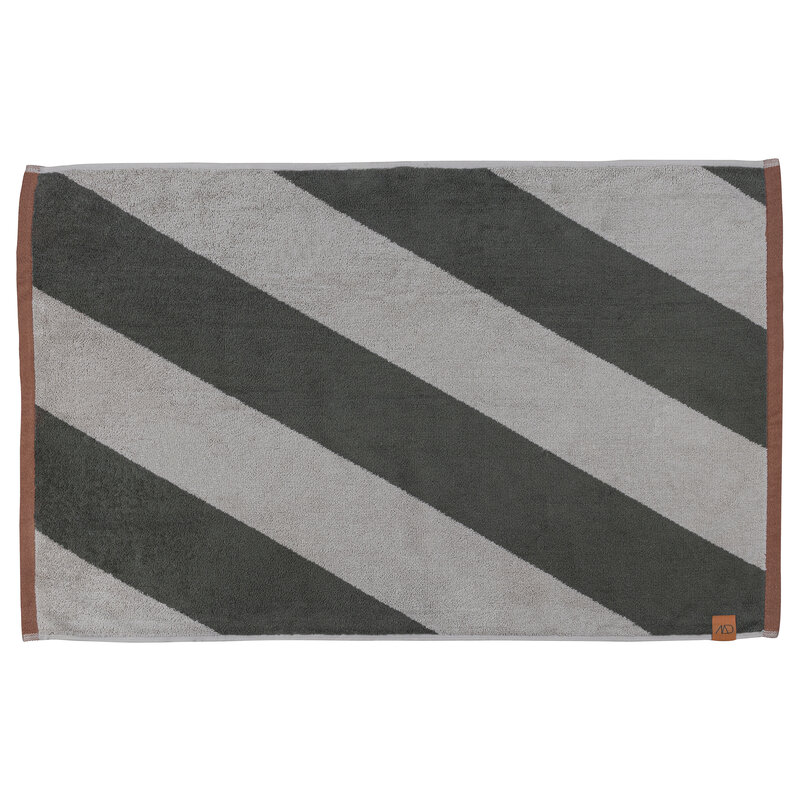 Mette Ditmer-collectie DIAGONAL bath mat Dark olive