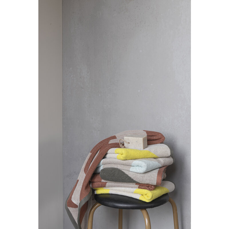 Mette Ditmer-collectie DIAGONAL bath towel Yellow