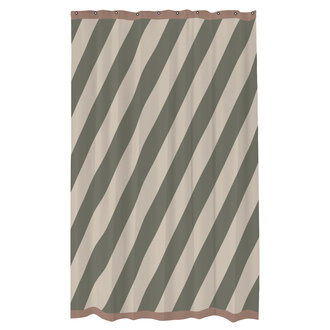 Mette Ditmer DIAGONAL shower curtain Dark olive