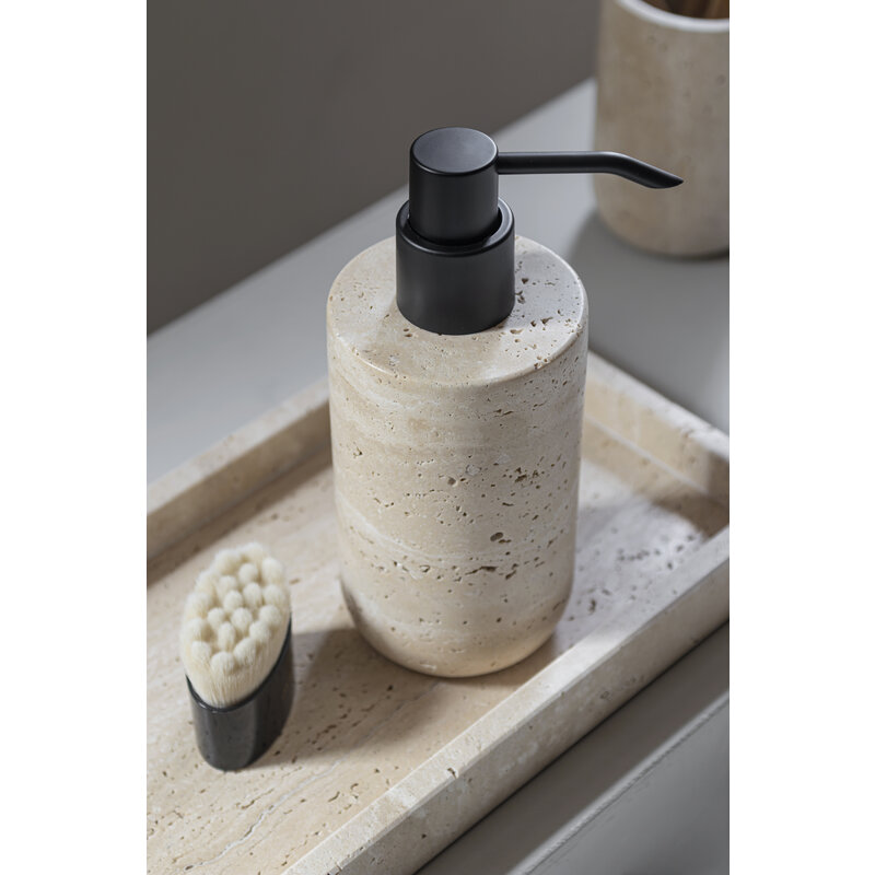 Mette Ditmer-collectie TRAVERTINE dispenser hoog Linnen