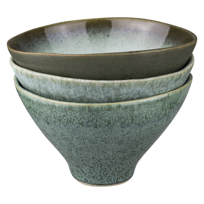 Mette Ditmer-collectie ELEMENTS schaal, medium, 3pak Groene tinten