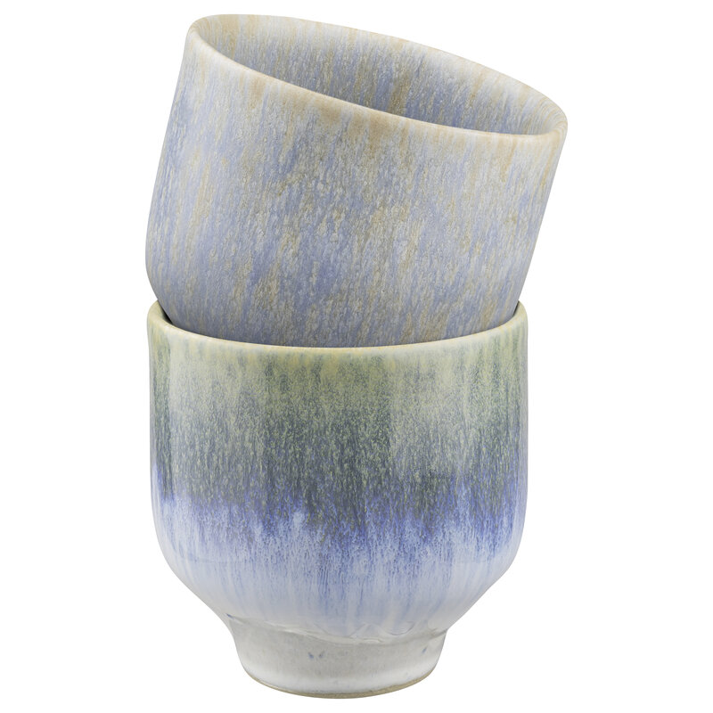 Mette Ditmer-collectie ELEMENTS mok 2-pak Blauwe tinten