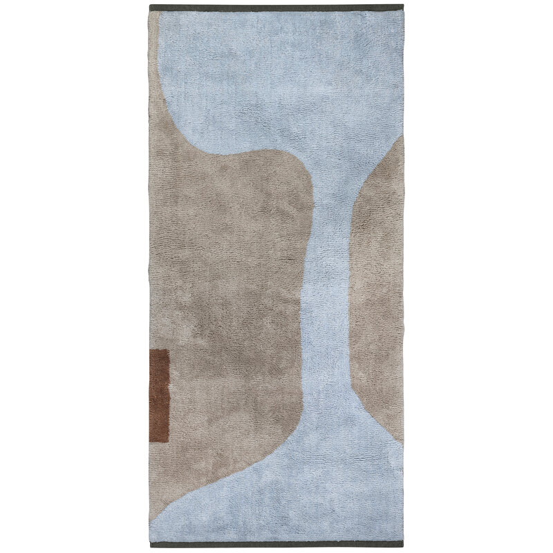 Mette Ditmer-collectie Vloerkleed FIGURA, Lichtblauw