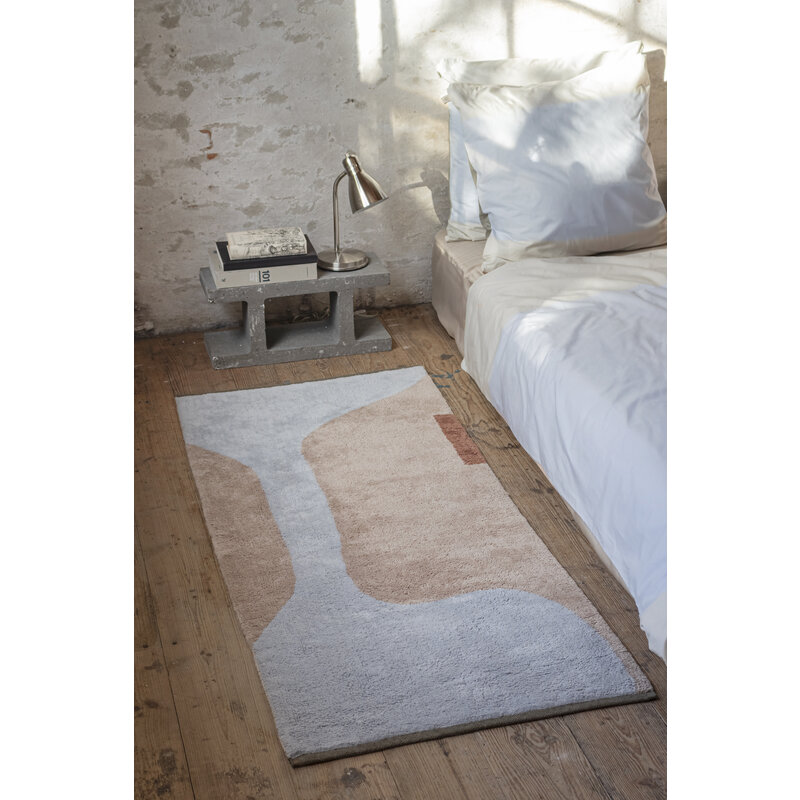 Mette Ditmer-collectie Vloerkleed FIGURA, Lichtblauw