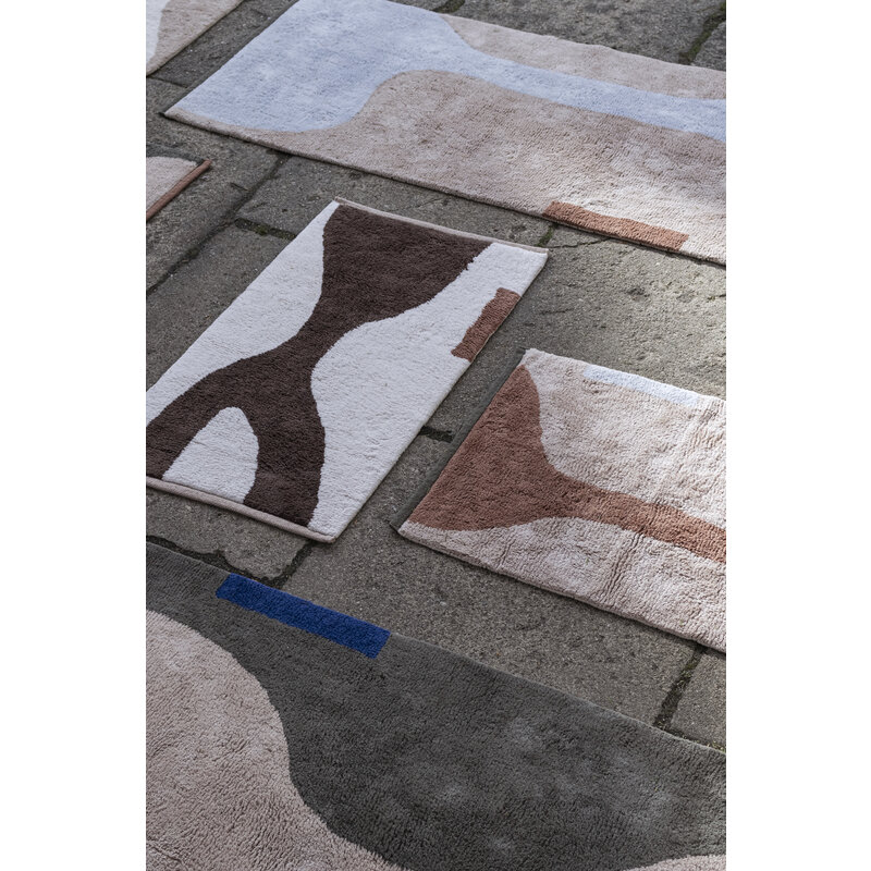 Mette Ditmer-collectie FIGURA vloerkleed, medium Lichtblauw