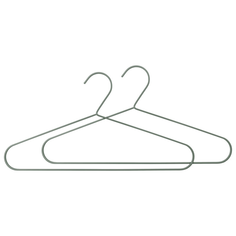Mette Ditmer-collectie HANG-IT kleerhanger, 2 stuks Tijmgroen