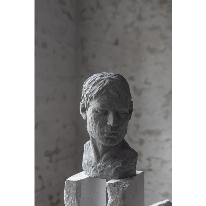 Mette Ditmer-collectie HIS REFLECTIVE MIND bust Concrete