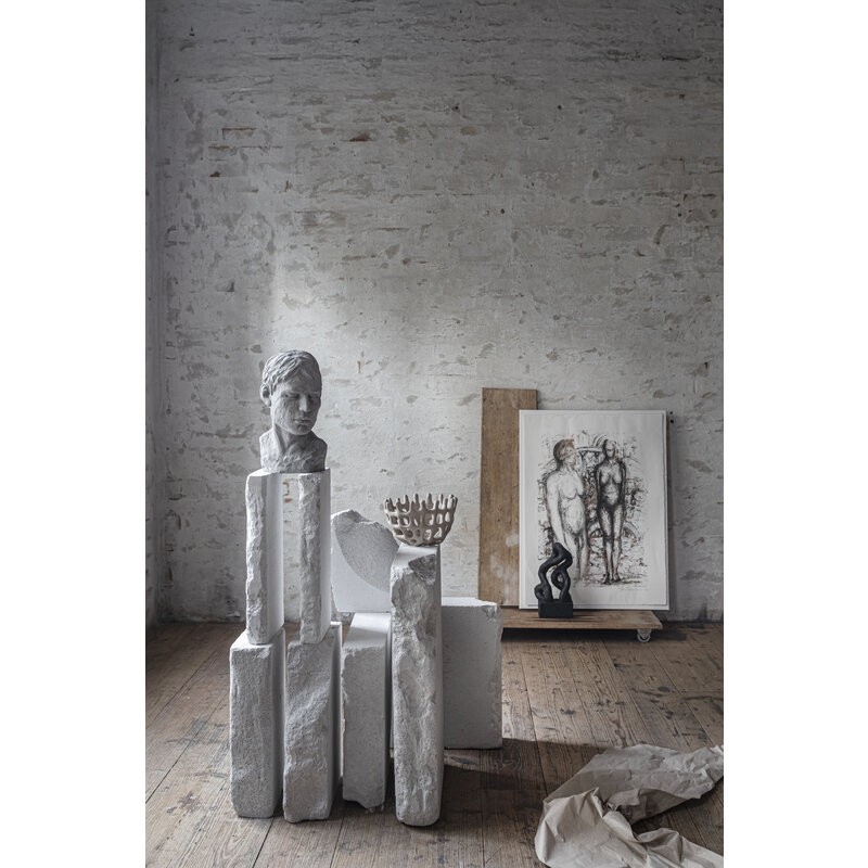 Mette Ditmer-collectie HIS REFLECTIVE MIND bust Concrete