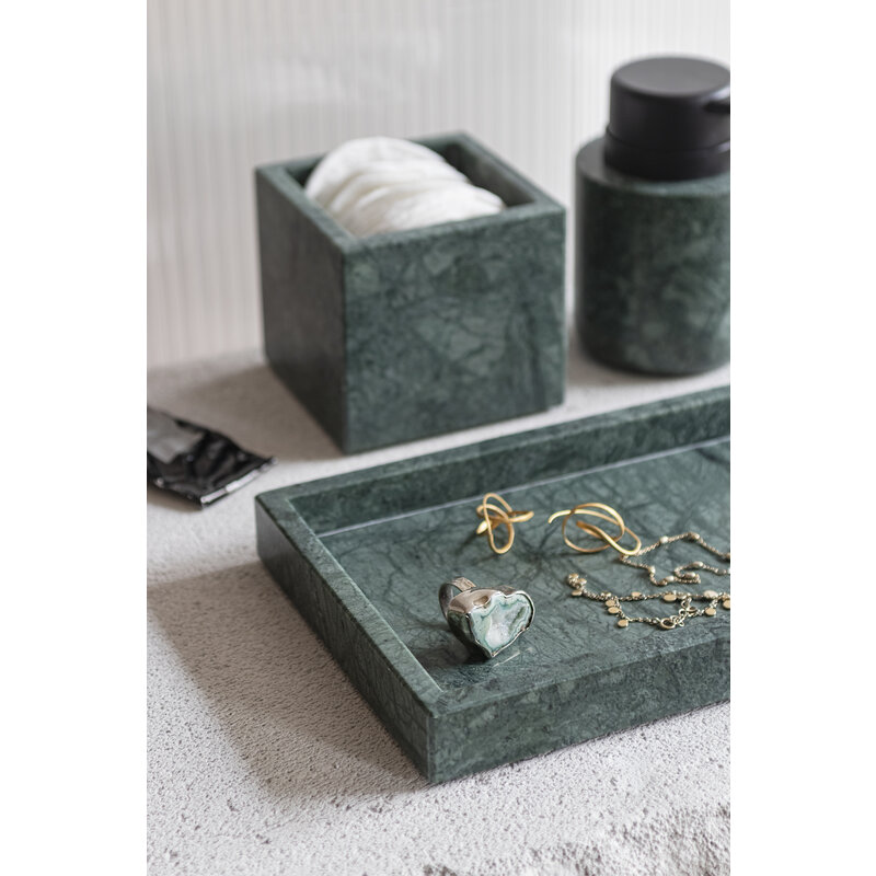 Mette Ditmer-collectie MARBLE deco dienblad Donker bos