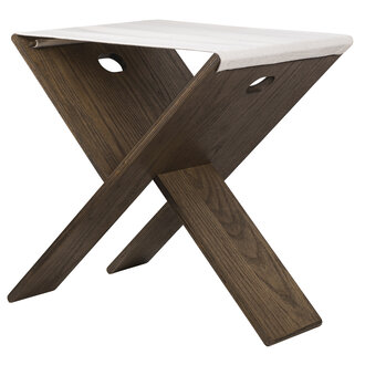 Mette Ditmer ROOTS folding stool Dark oiled