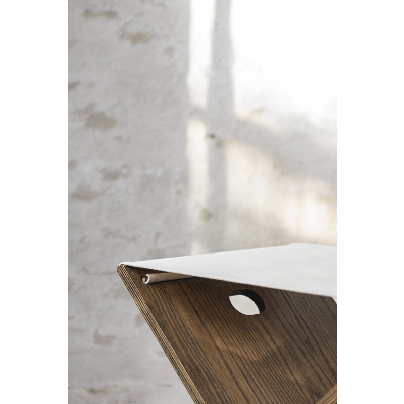 Mette Ditmer-collectie ROOTS folding stool Dark oiled