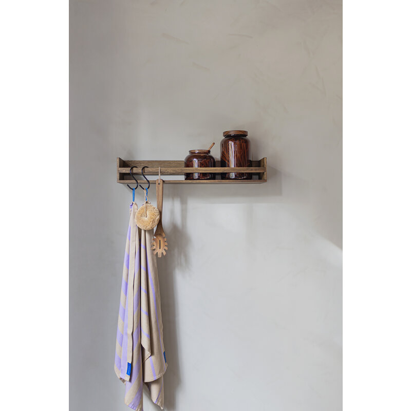 Mette Ditmer-collectie SHOWCASE wandplank Donker geolied