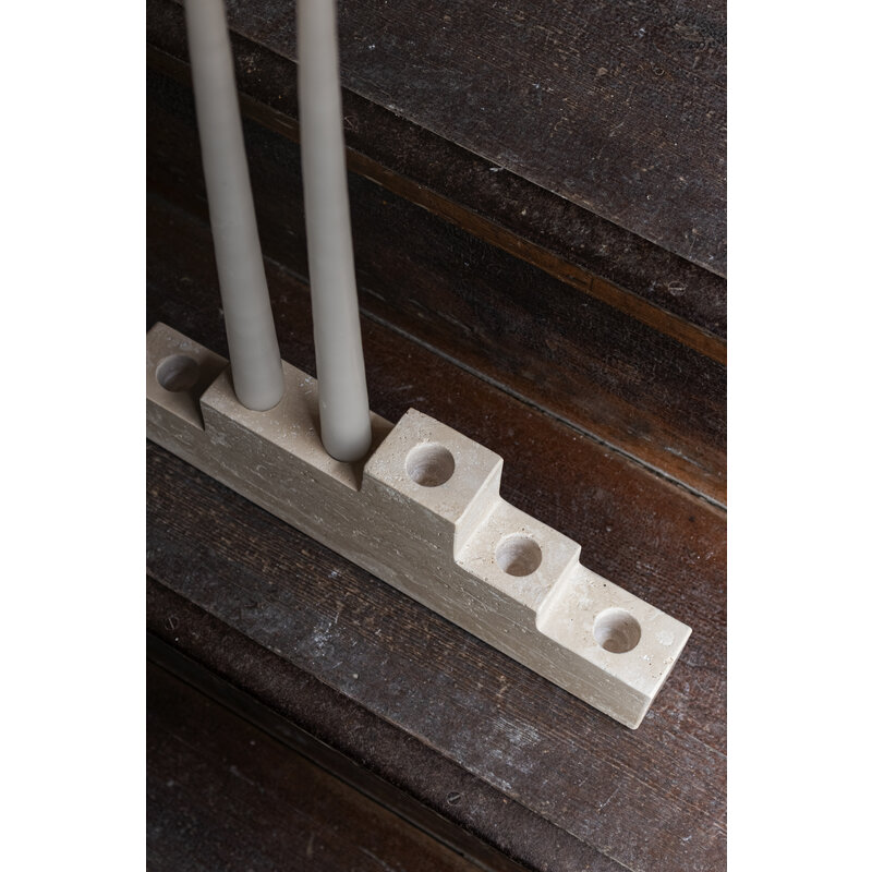 Mette Ditmer-collectie STEP six candleholder Linen