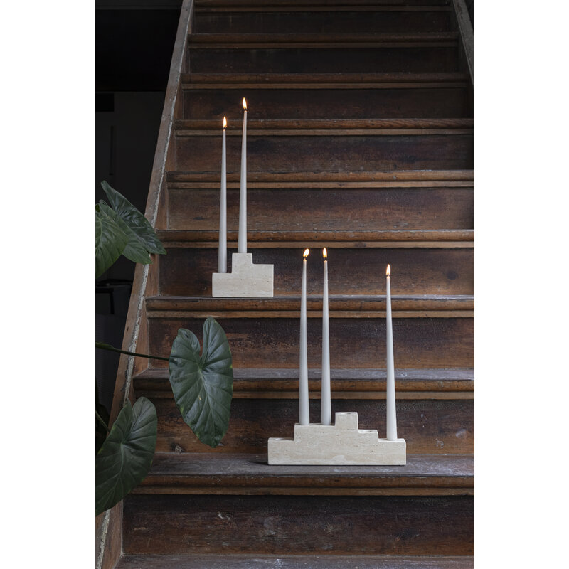 Mette Ditmer-collectie STEP six candleholder Linen
