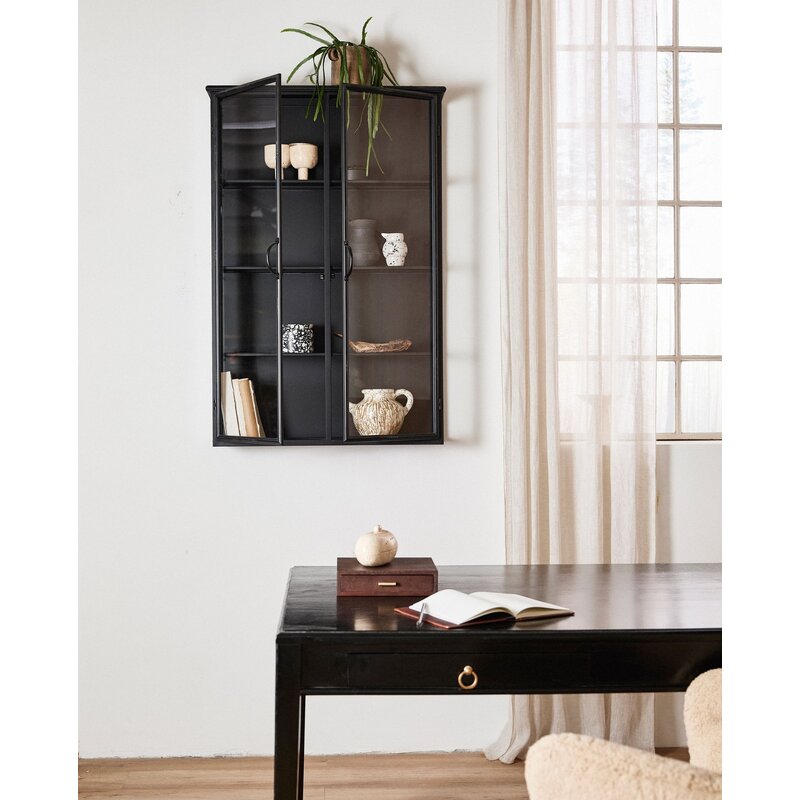 Nordal-collectie DOWNTOWN wall cabinet, black