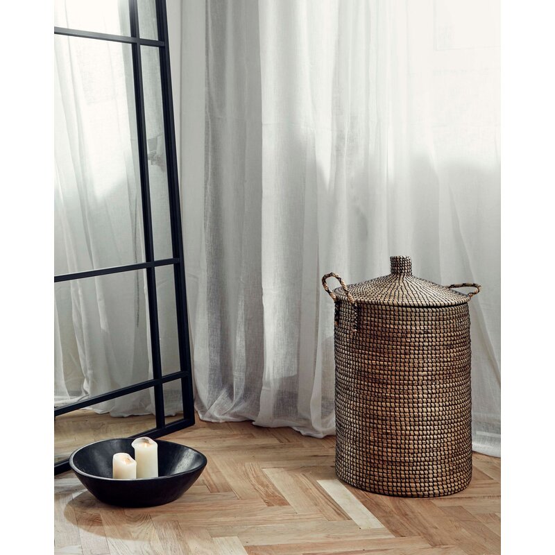 Nordal-collectie LAUDY baskets, s/2 - nature/black