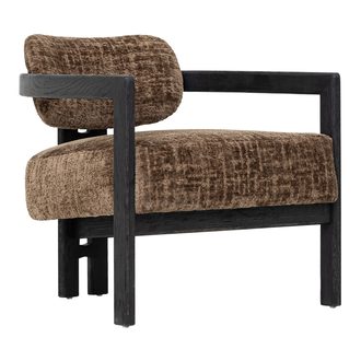 MUST Living Loungestoel Kelly zwart
