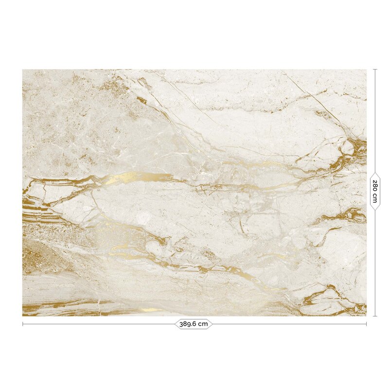 KEK Amsterdam-collectie Behang Frans Uyterlinde - Marble, white (8 sheets)