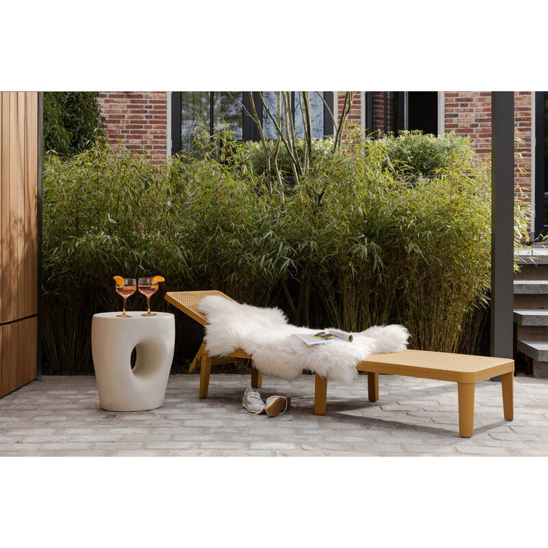 WOOOD-collectie Jinte Ligbed Tuin Kunststof Geel