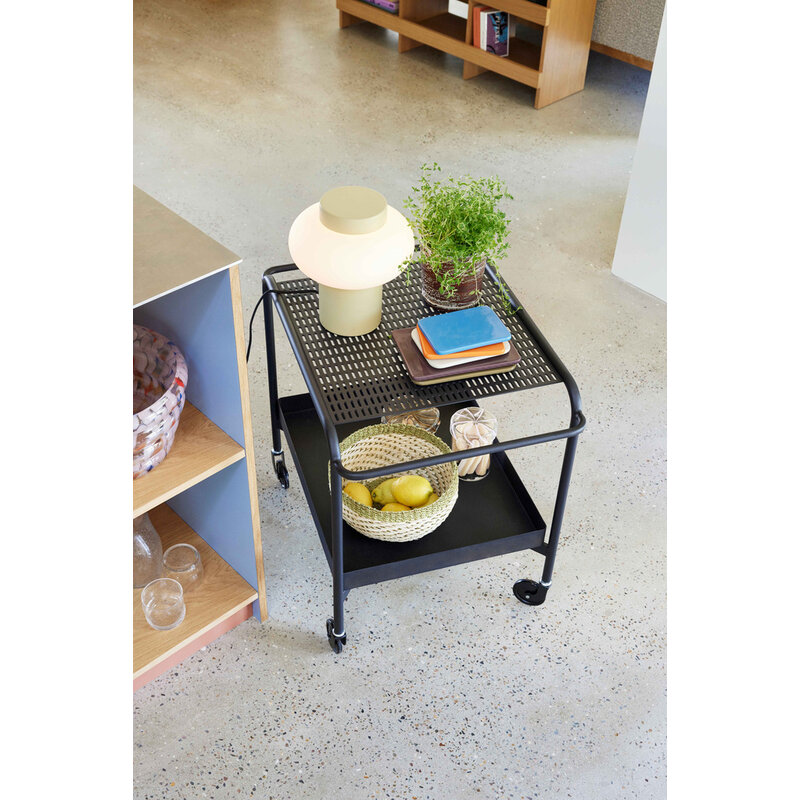 Hübsch-collectie Push Trolley Black