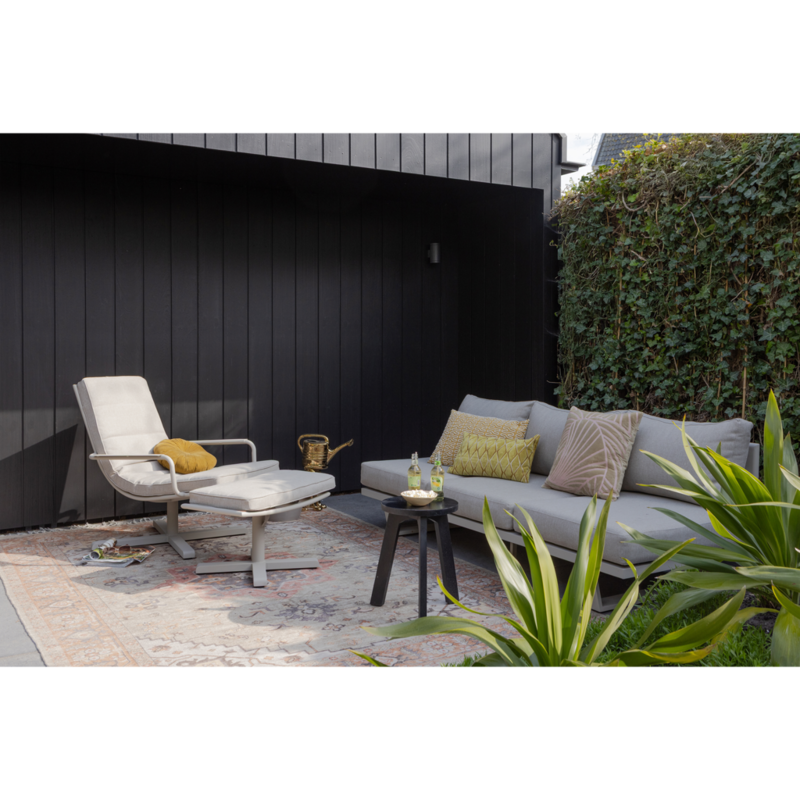 WOOOD-collectie COOSA HOCKER ALUMINIUM ZAND
