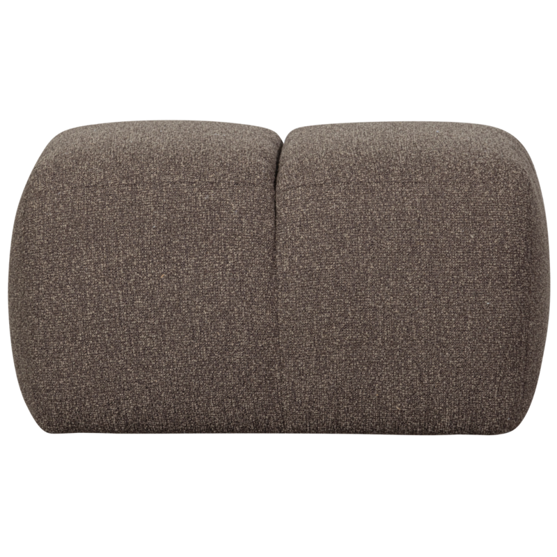 WOOOD-collectie Mojo Poef 45X80X60Cm Boucle Bruin Melange