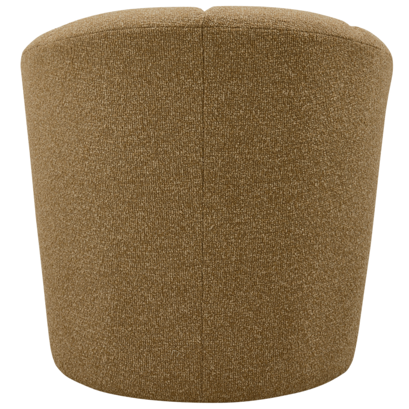 WOOOD-collectie Mojo Draaifauteuil Boucle Geel/Bruin Melange
