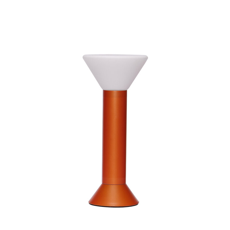 Hübsch-collectie Flash draagbare lamp metallic oranje