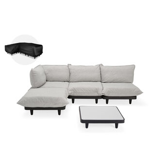 Fatboy Loungeset Paletti large Mist  incl. tafel grijs