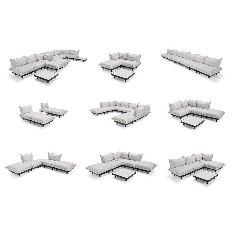 Fatboy-collectie  paletti set medium set  Stripe Cacao left  incl. table