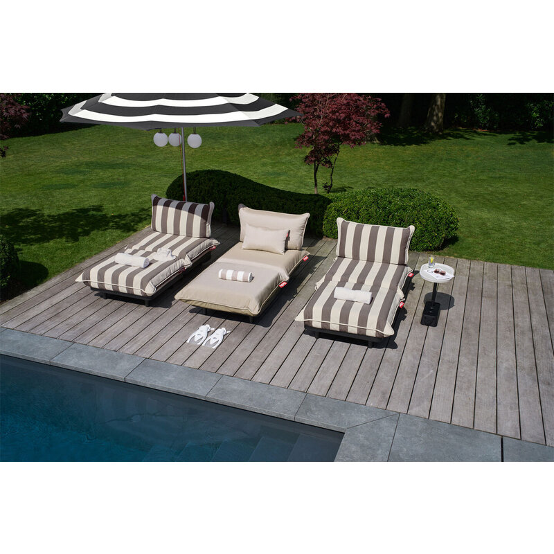 Fatboy-collectie  paletti set medium set  Stripe Cacao left  incl. table