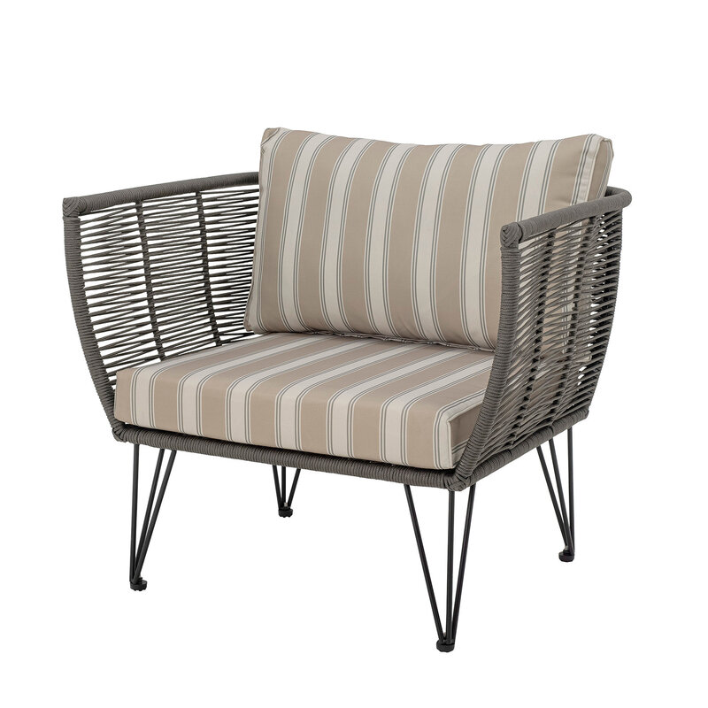 Bloomingville-collectie Mundo Lounge Chair, Green, Metal