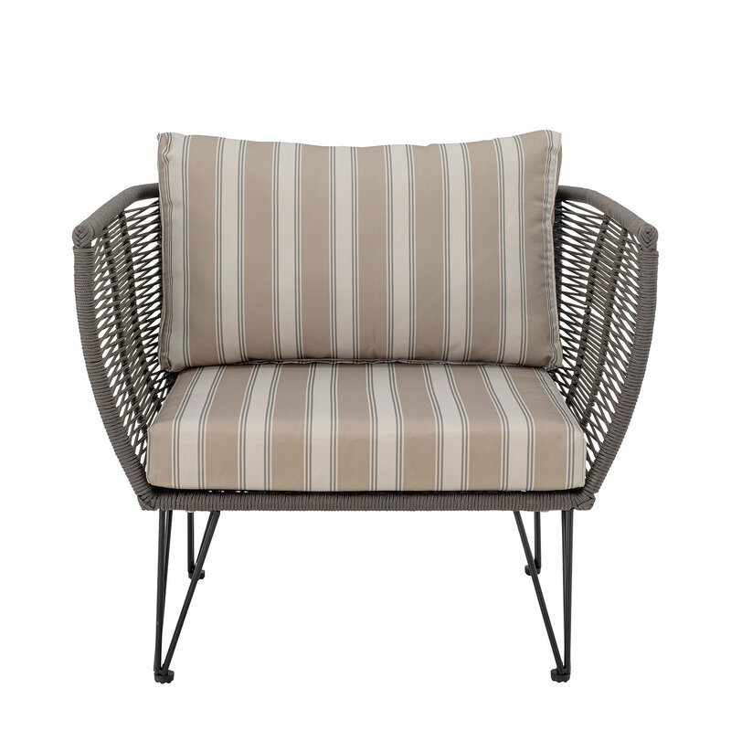 Bloomingville-collectie Mundo Lounge Chair, Green, Metal