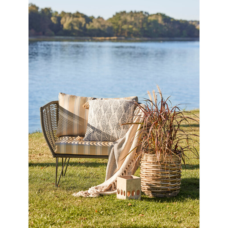 Bloomingville-collectie Mundo Lounge Chair, Green, Metal