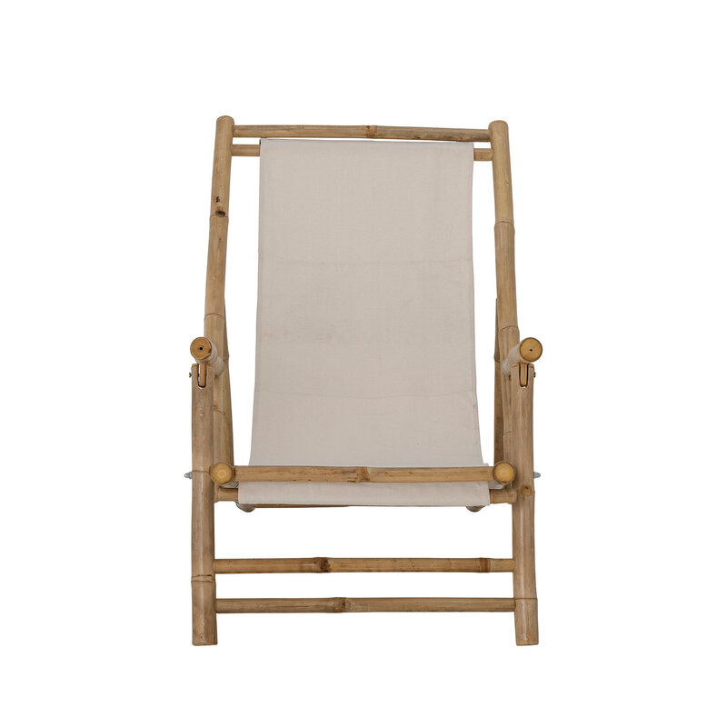Bloomingville-collectie Korfu Deck Chair, Nature, Bamboo