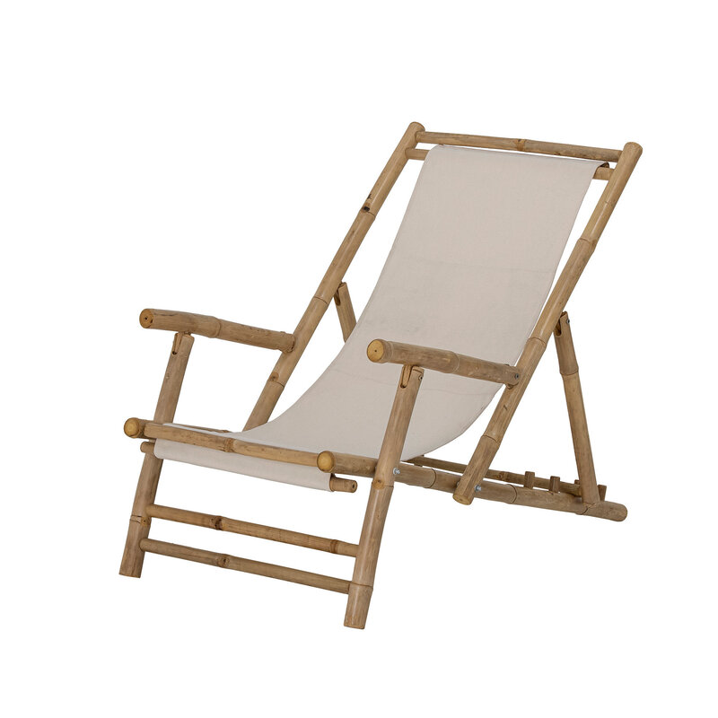 Bloomingville-collectie Korfu Deck Chair, Nature, Bamboo