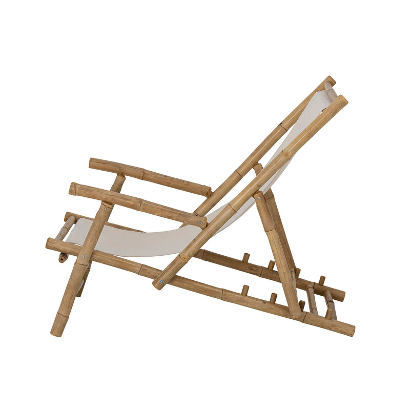 Bloomingville-collectie Korfu Deck Chair, Nature, Bamboo