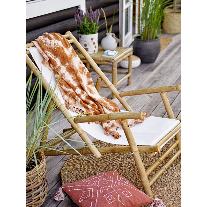 Bloomingville-collectie Korfu Deck Chair, Nature, Bamboo