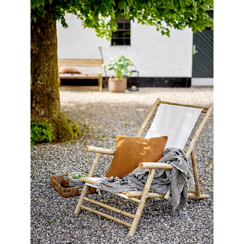 Bloomingville-collectie Korfu Deck Chair, Nature, Bamboo