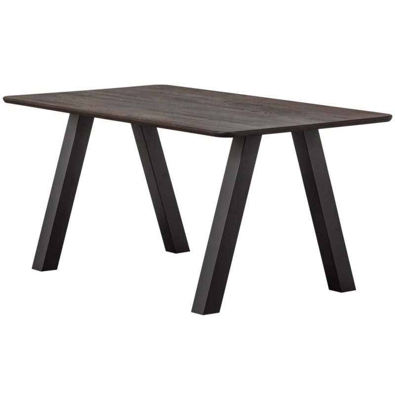 WOOOD-collectie Tablo Eettafel Afgerond Vl 160X90Cm Mystic Brown [Fsc]