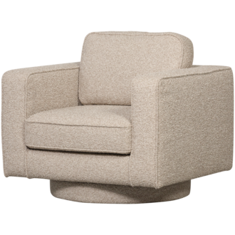vtwonen Lazy Draaifauteuil Boucle Naturel