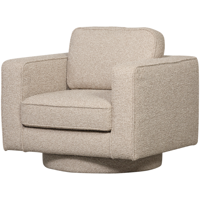 vtwonen-collectie Lazy Draaifauteuil Boucle Naturel
