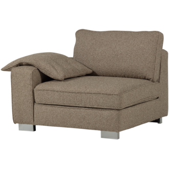 vtwonen Lazy 1-Zits Element Met Arm Links Boucle Zand