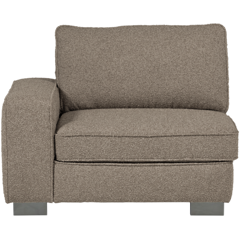 vtwonen-collectie Lazy 1-Zits Element Met Arm Links Boucle Zand