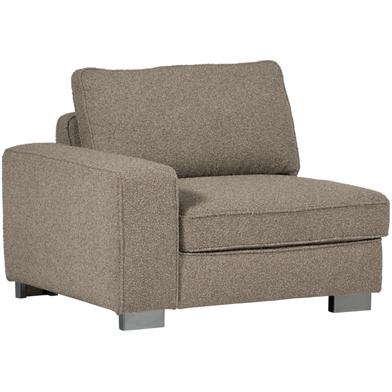 vtwonen-collectie Lazy 1-Zits Element Met Arm Links Boucle Zand