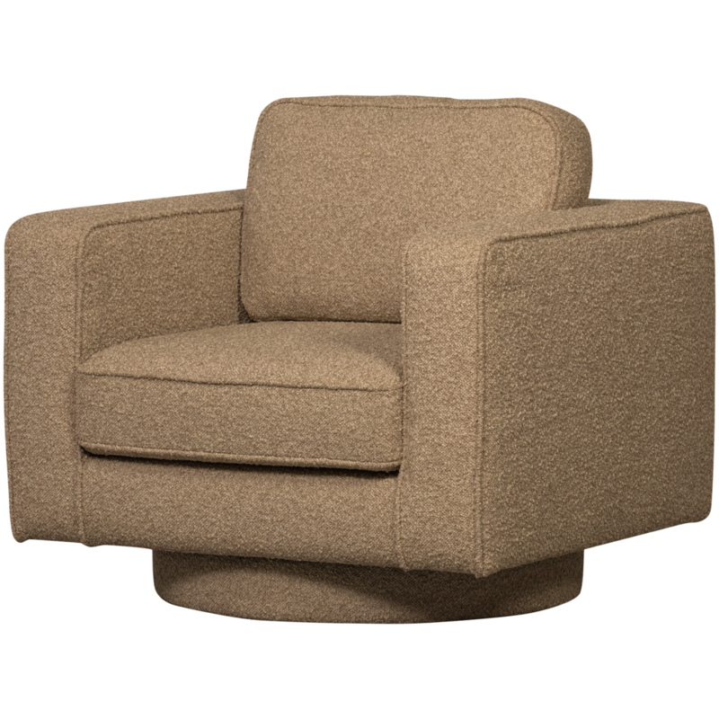 vtwonen-collectie Lazy Draaifauteuil Boucle Bruin
