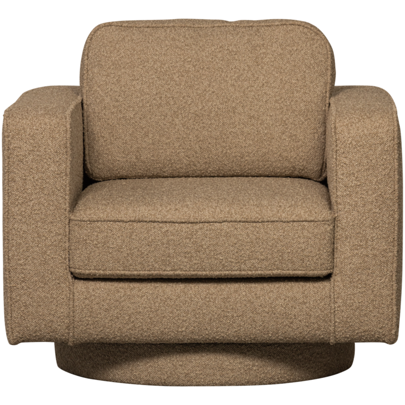 vtwonen-collectie Lazy Draaifauteuil Boucle Bruin